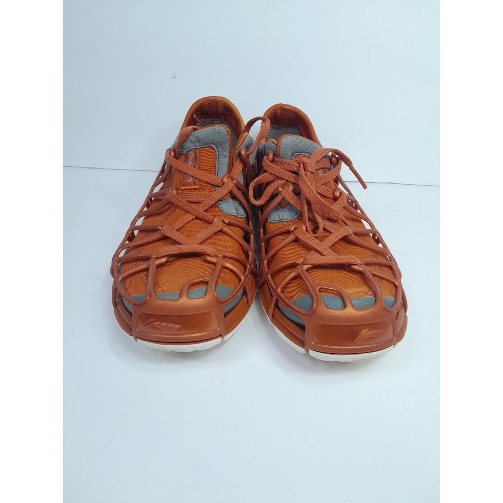 RARE Li Ning The Mix Caged Running Shoes Men's 8 Copper Tan Brown Vtg - Picture 5 of 9
